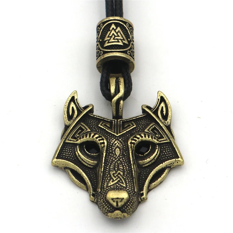 Green Black Red Eyes Wolf Different Amulet Pendant Nordic Bead Valknut Trinity Viking Necklace Talisman Wicca Jewelry - Image 10