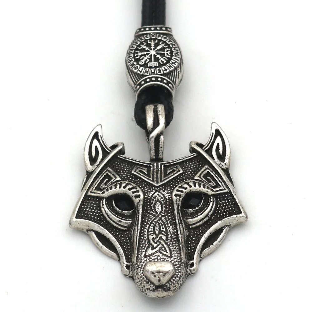 Green Black Red Eyes Wolf Different Amulet Pendant Nordic Bead Valknut Trinity Viking Necklace Talisman Wicca Jewelry - Image 17