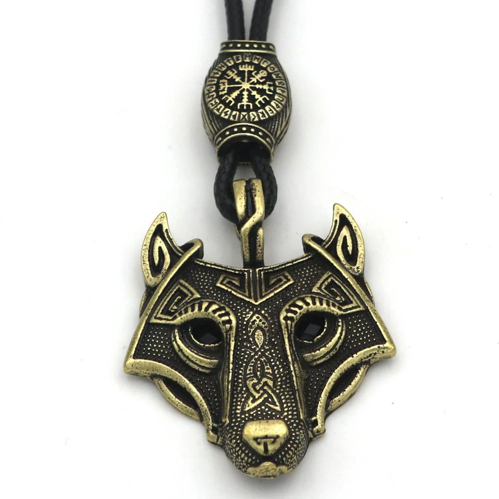 Green Black Red Eyes Wolf Different Amulet Pendant Nordic Bead Valknut Trinity Viking Necklace Talisman Wicca Jewelry - Image 18