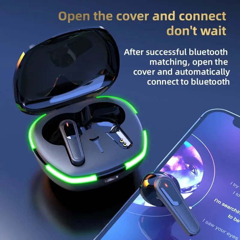 Pro60 Wireless TWS Bluetooth Earbuds Noise Cancelling Headset - Image 4