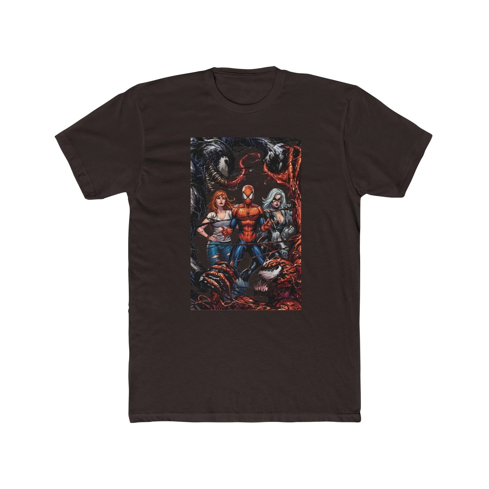 Spider-Man Venom Carnage MJ & Black Cat Crew Tee Shirt - Image 4