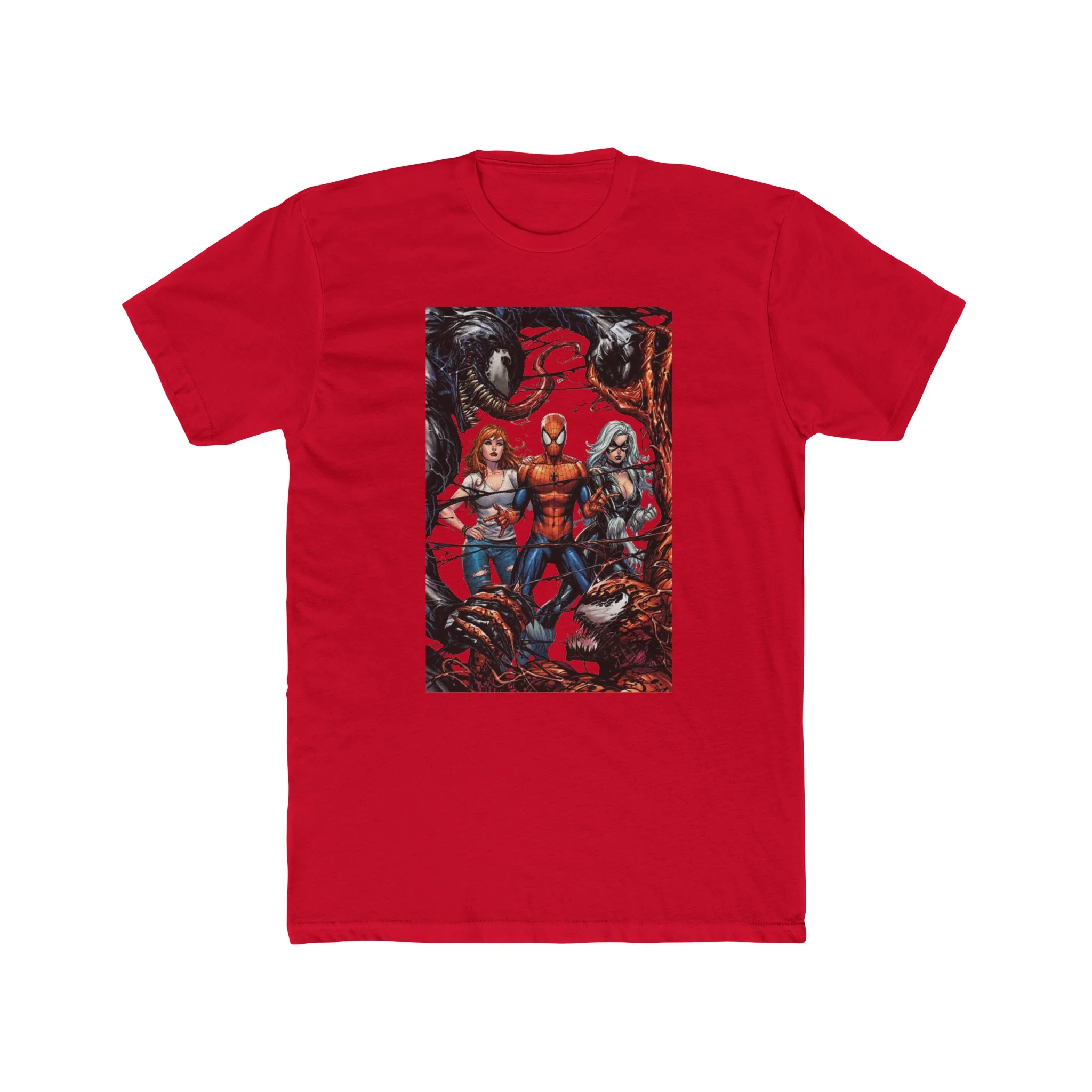 Spider-Man Venom Carnage MJ & Black Cat Crew Tee Shirt - Image 9