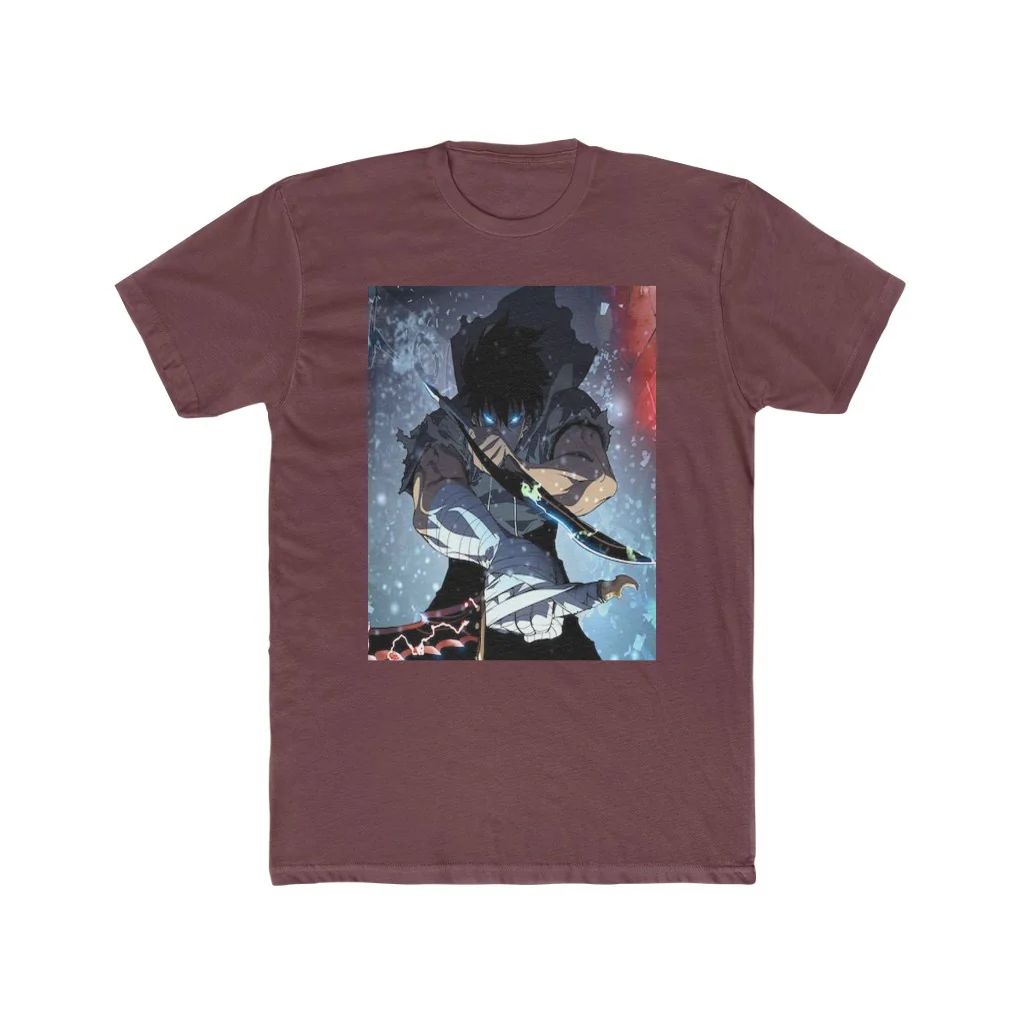 Sung Jin-Woo Solo Leveling Crew T-Shirt - Image 14